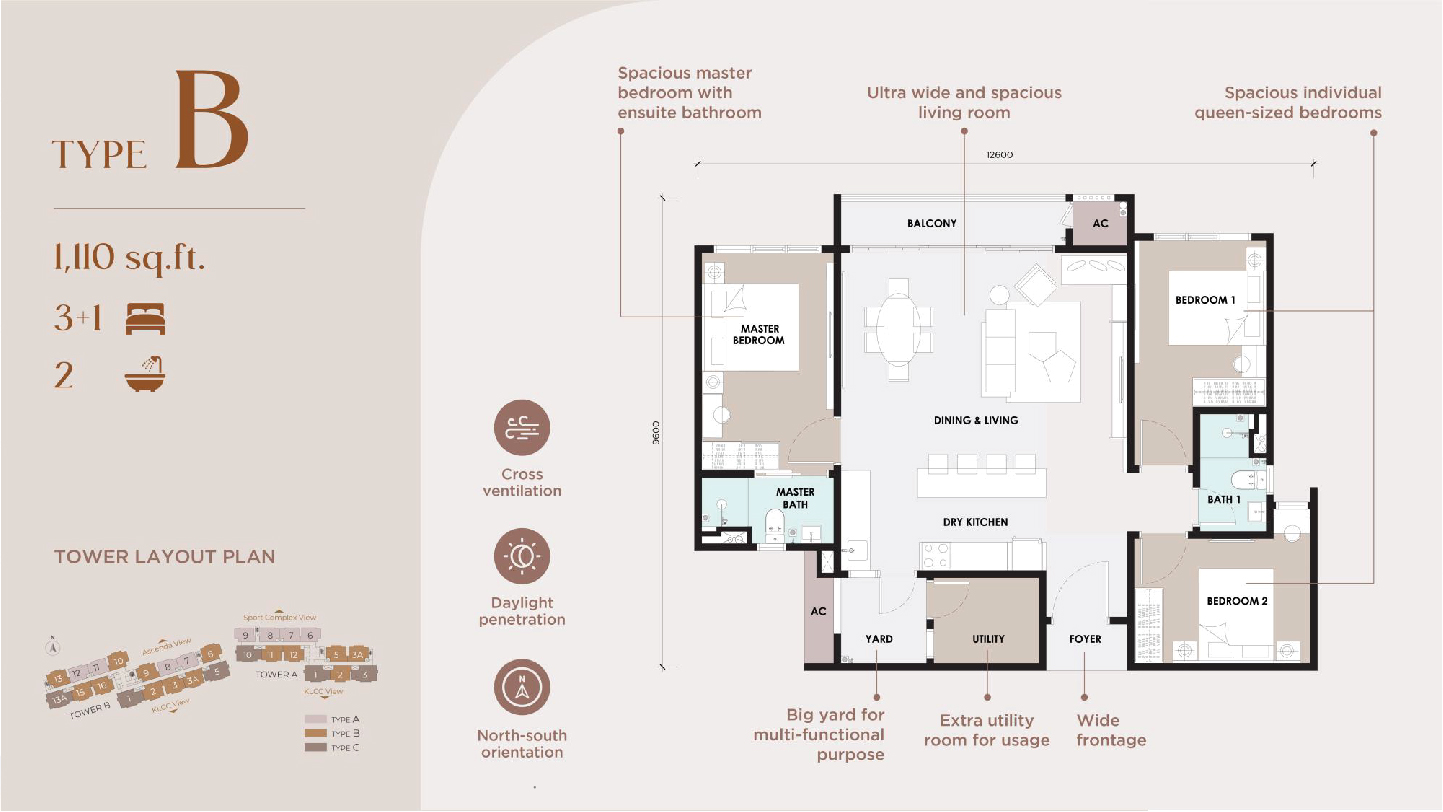 Curvo Residence Layout Plan